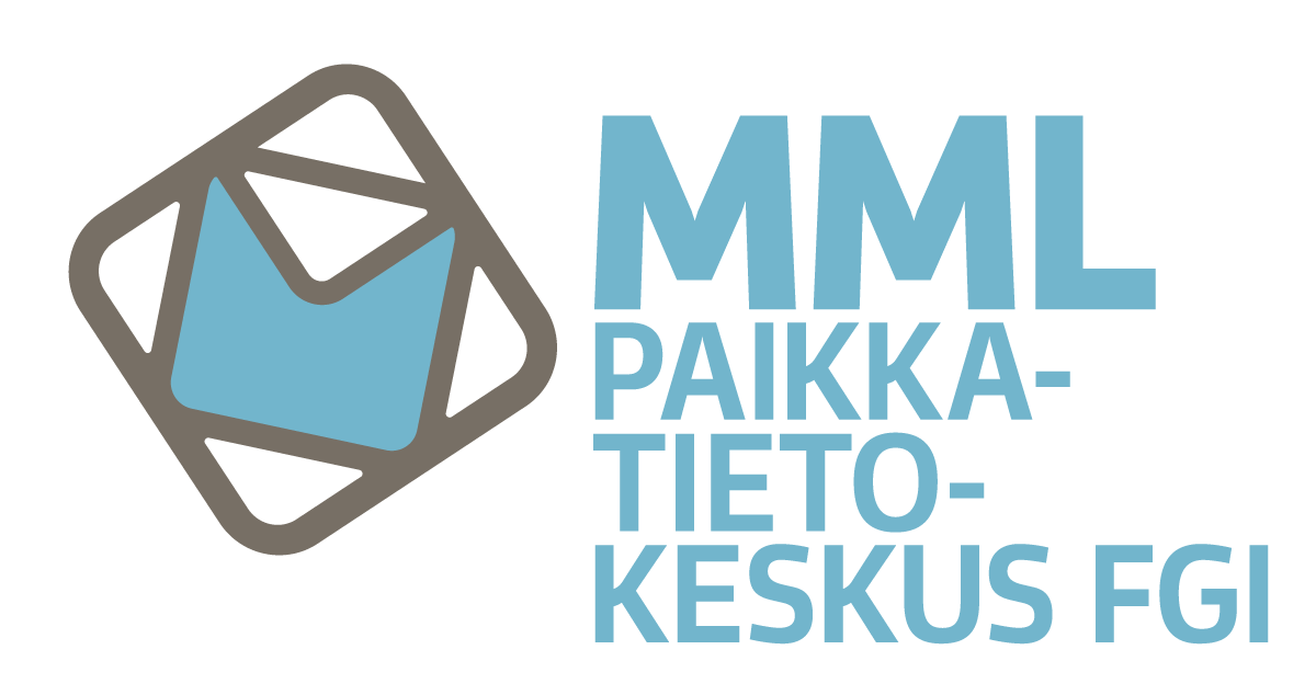 Maanmittauslaitoksen paikkatietokeskuksen logo