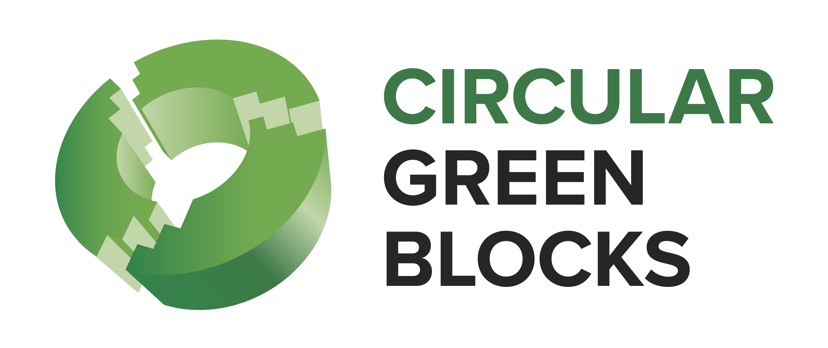 Circular Green Blocks -logo