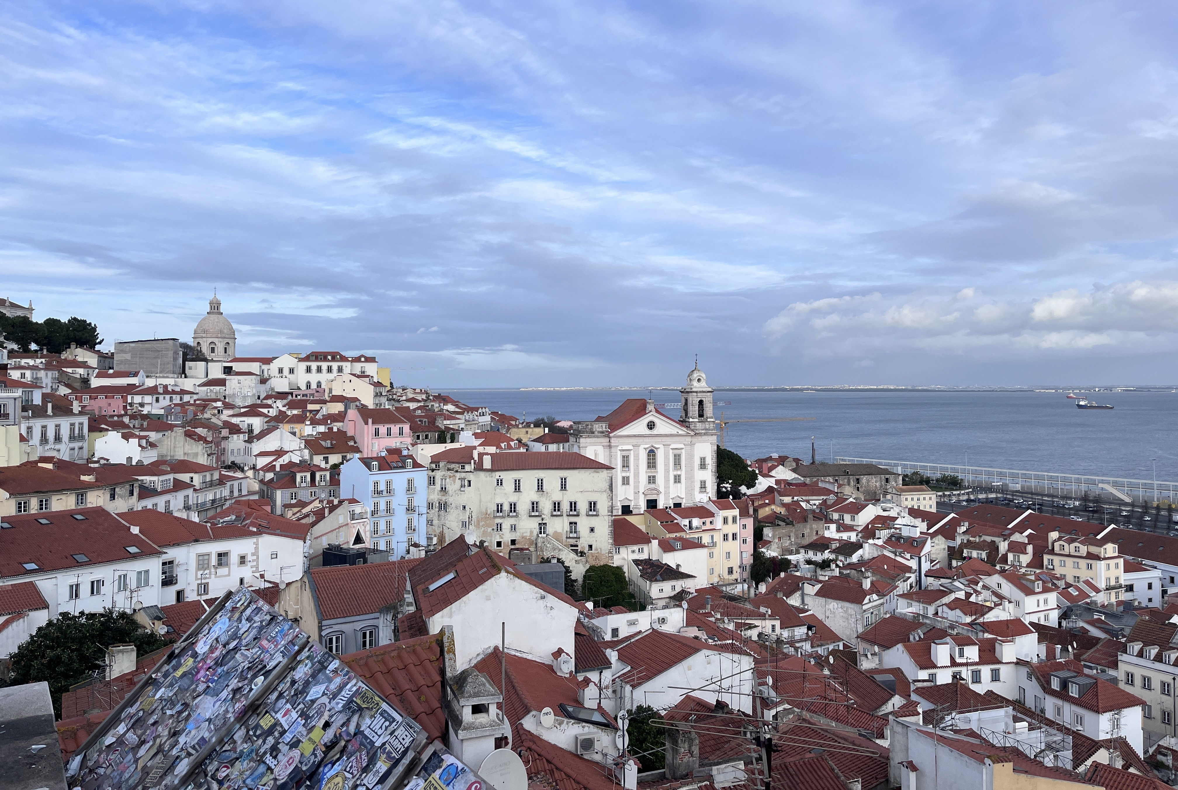 A view over Lisbon city.